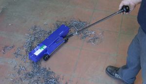 A magnet sweeper in action